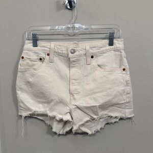 Levi's Women's Off-White Jean Shorts